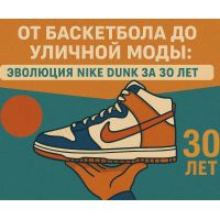 От баскетбола до уличной моды: эволюция Nike Dunk за 30 лет